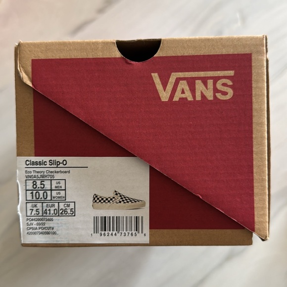 NIB Vans Eco Theory Checkerboard - Picture 4 of 4